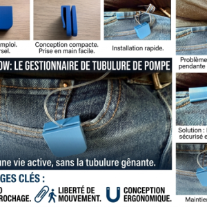 Enrouleur de Tubulure pour Diabétique sous pompe